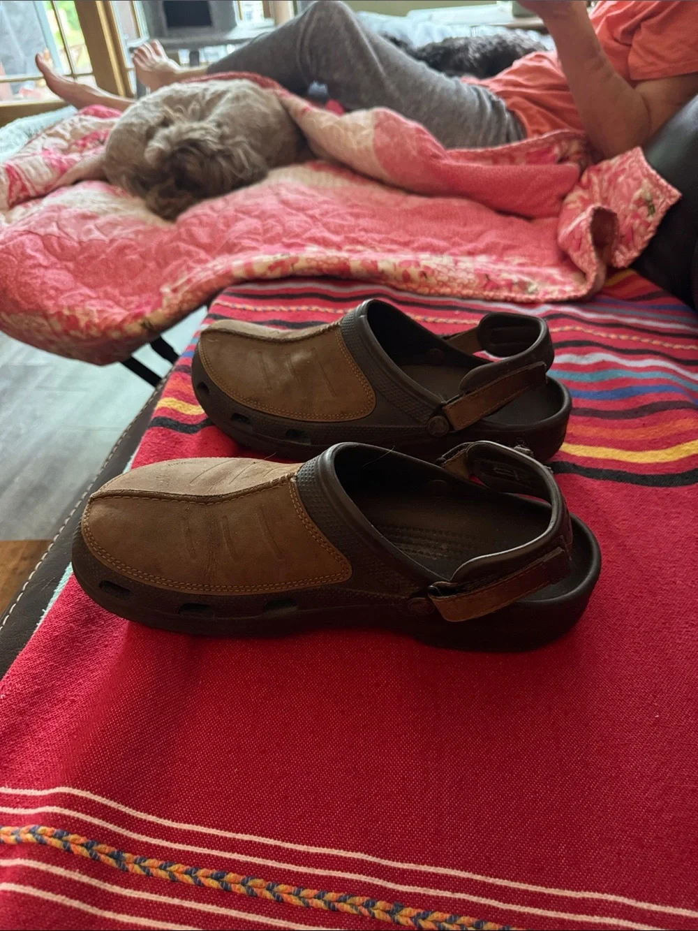 Men's Brown Casual Slip-On Clogs